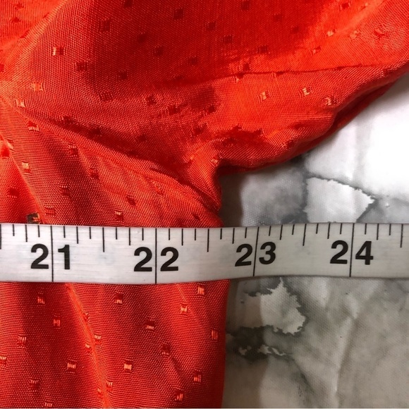 Charter Club Orange Swiss Dot Blouse Size PXL Petite NWT - Picture 4 of 6